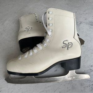 CCM leather figure skates